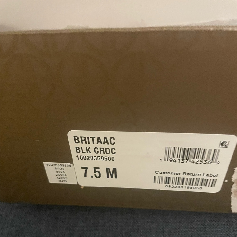 NWT Giani Bernini Black Croc-Embossed Mules - Picture 4 of 4